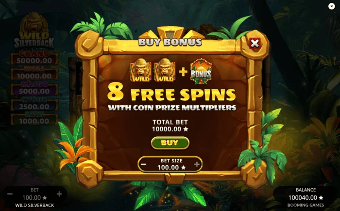 Wild Silverback - Starter Free Spins
